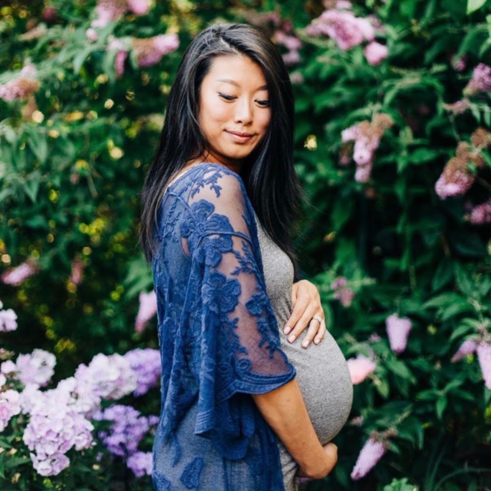 Francesca’s Navy Lace Kimono